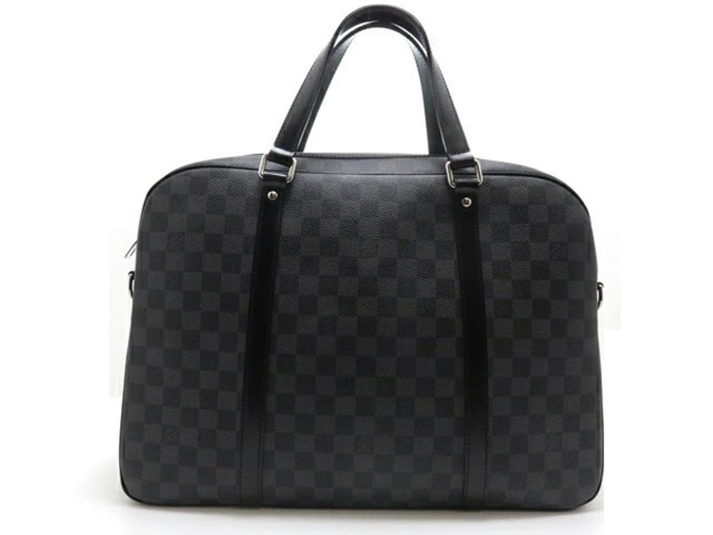 LOUIS VUITTON Yorn Shoulder Bag Damier Graphite Black